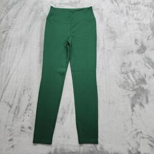 Bagatelle Pants Womens S Green High Waist Ankle Leggings Stretch Athleisure